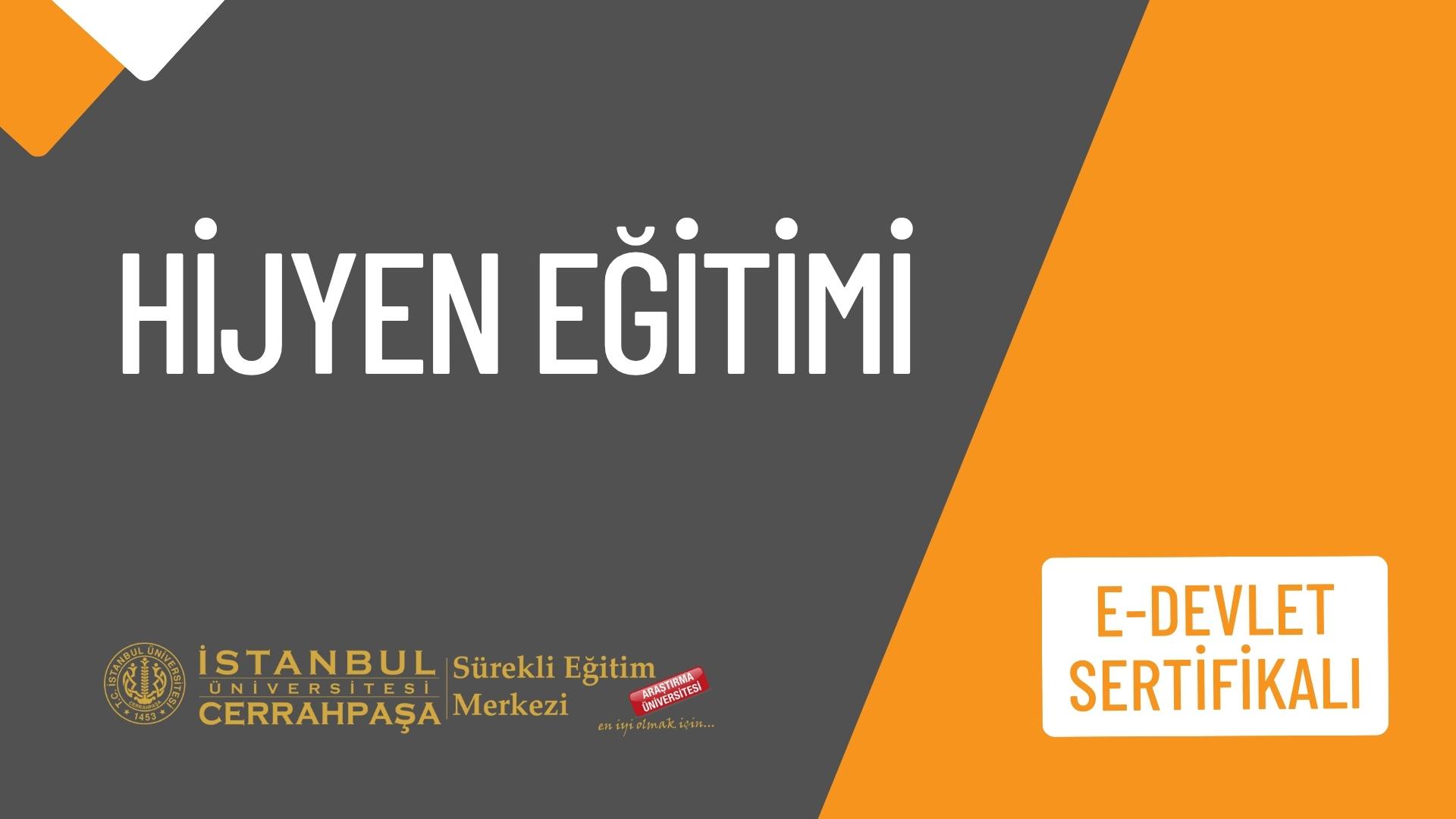 E-Devlet Sertifikalı Online Hijyen Eğitimi